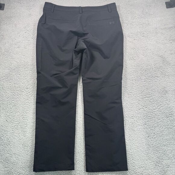 Under Armour Pants Mens 38x30 Black Performance Stretch Chino Golf - Picture 8 of 10